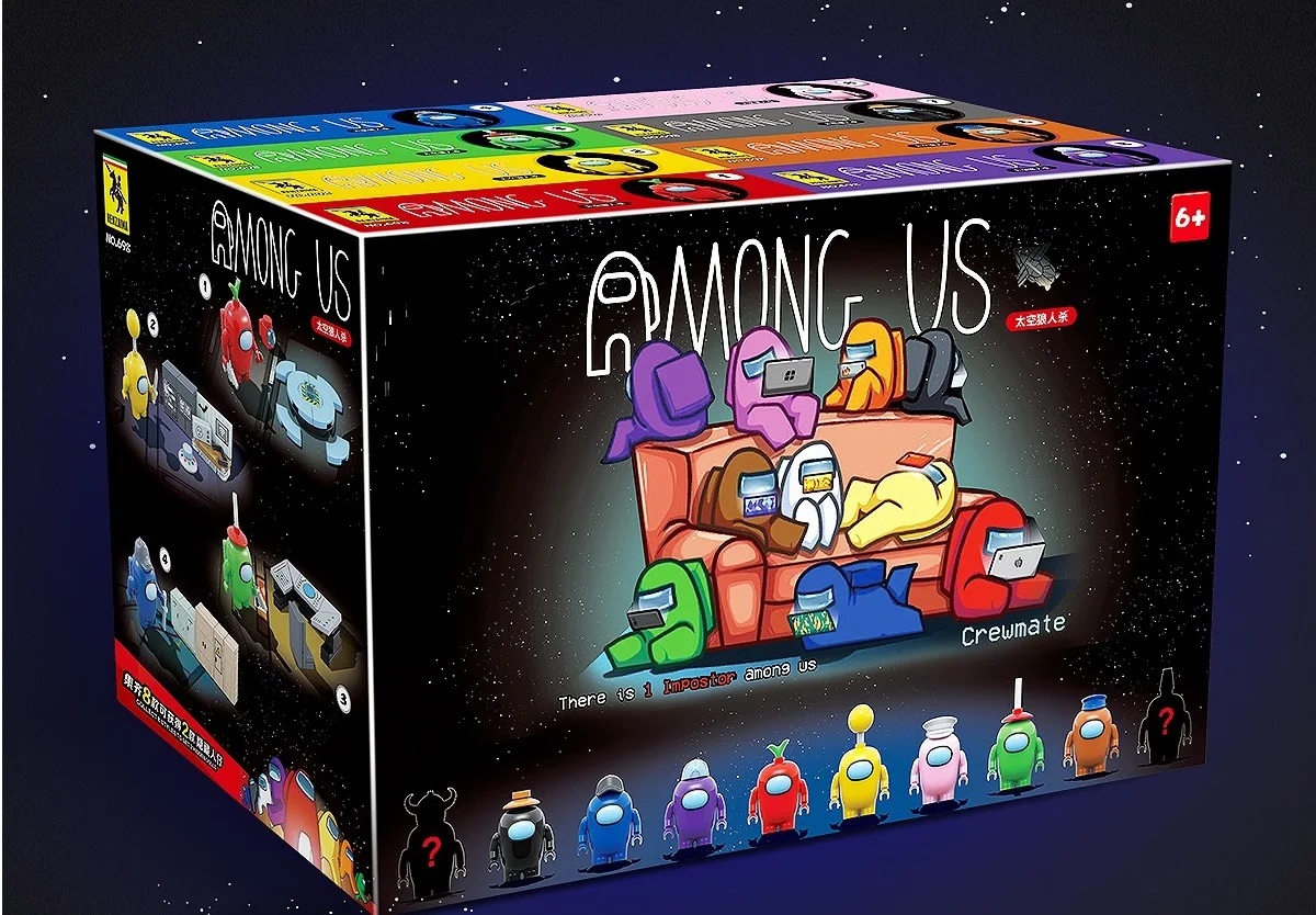 在我们中的玩具2020新的孩子教育玩具模型著名的游戏amongus迷你人物