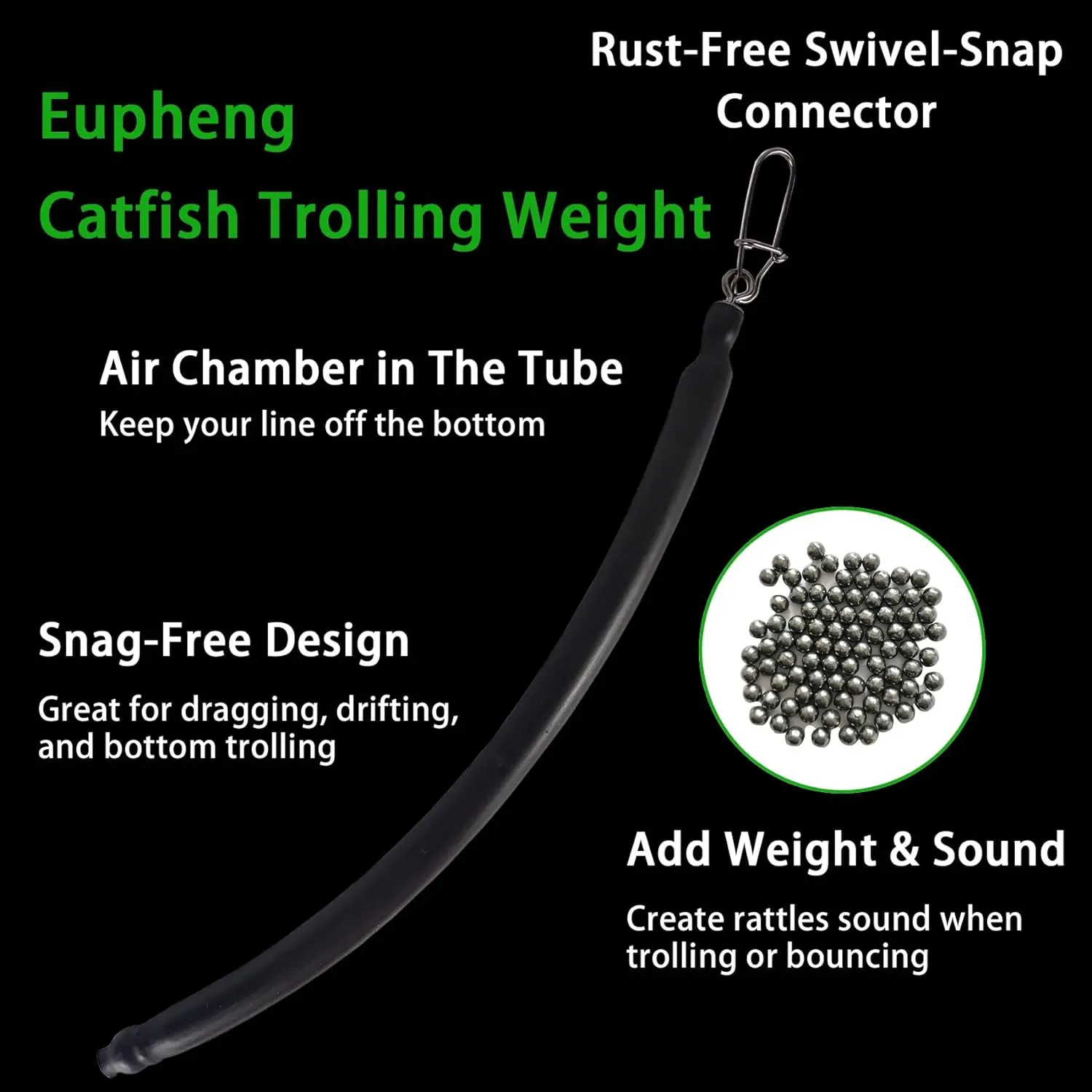 Catfish Trolling Weight - Snag-Free Dragging Sinkers