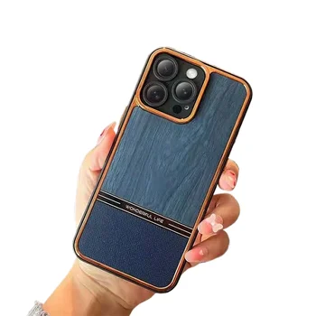 Wood Phone Case For iPhone 14 pro max 13 mini 12 XS MAX XR Laser Engraved Wooden Mobile Phone Cover