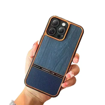 Wooden Phone Case for iPhone 14 Pro Max 13 Mini 12 XS MAX XR Laser Engraved Mobile Phone Cover