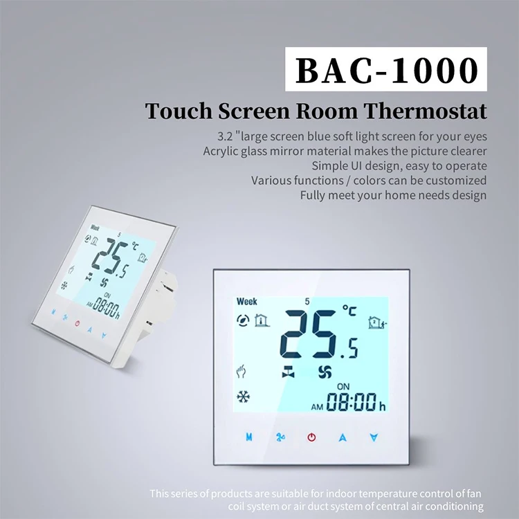 Thermostat Connecté BecaSmart Serie 1000 3A WiFi – Programmation Intelligente Eau Chaude