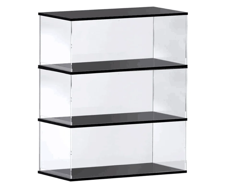 4 Acryl Regale Schillernd Transparent | Wandregal Unsichtbar Für Funko Pop & Deko | 40 Cm Breite