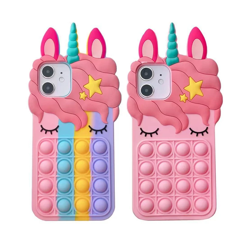 Cube Fidget Push Unicorn Style Phone Case Cover Red For Iphone 12 Pro Max For Iphone 11 Cases Purple With Unicorn Buy For Iphone 11 Cases Purple With Unicorn Product On Alibaba Com