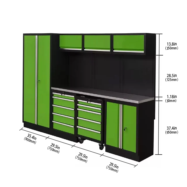 Cheap JZD Garage Tool Cabinet Metal Steel Workshop Workstation  Drawer Work Bench with Tools