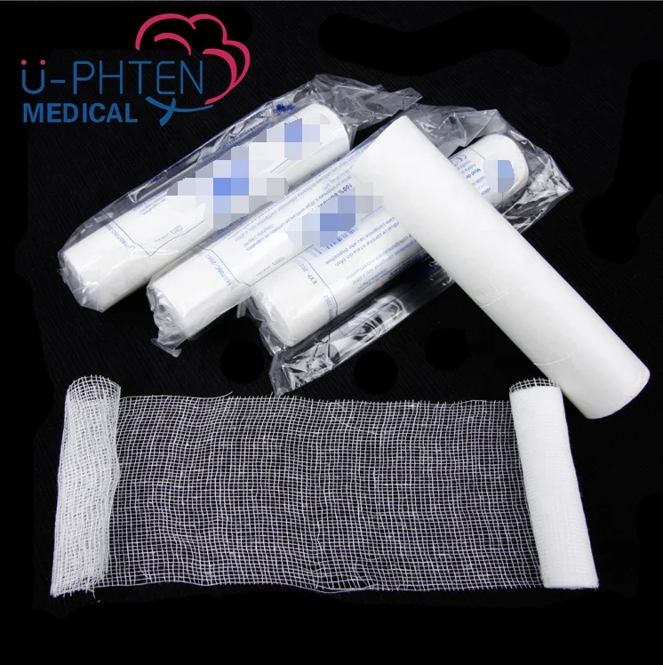 hospital disposable consumable 100% cotton gauze bandage roll factory price w o w bandage