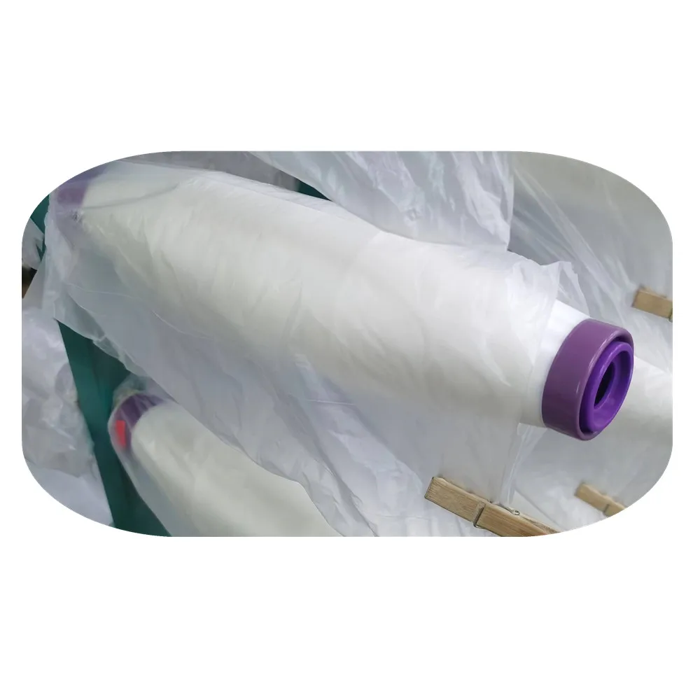 Polyester textured monofilament bright yarn for warping