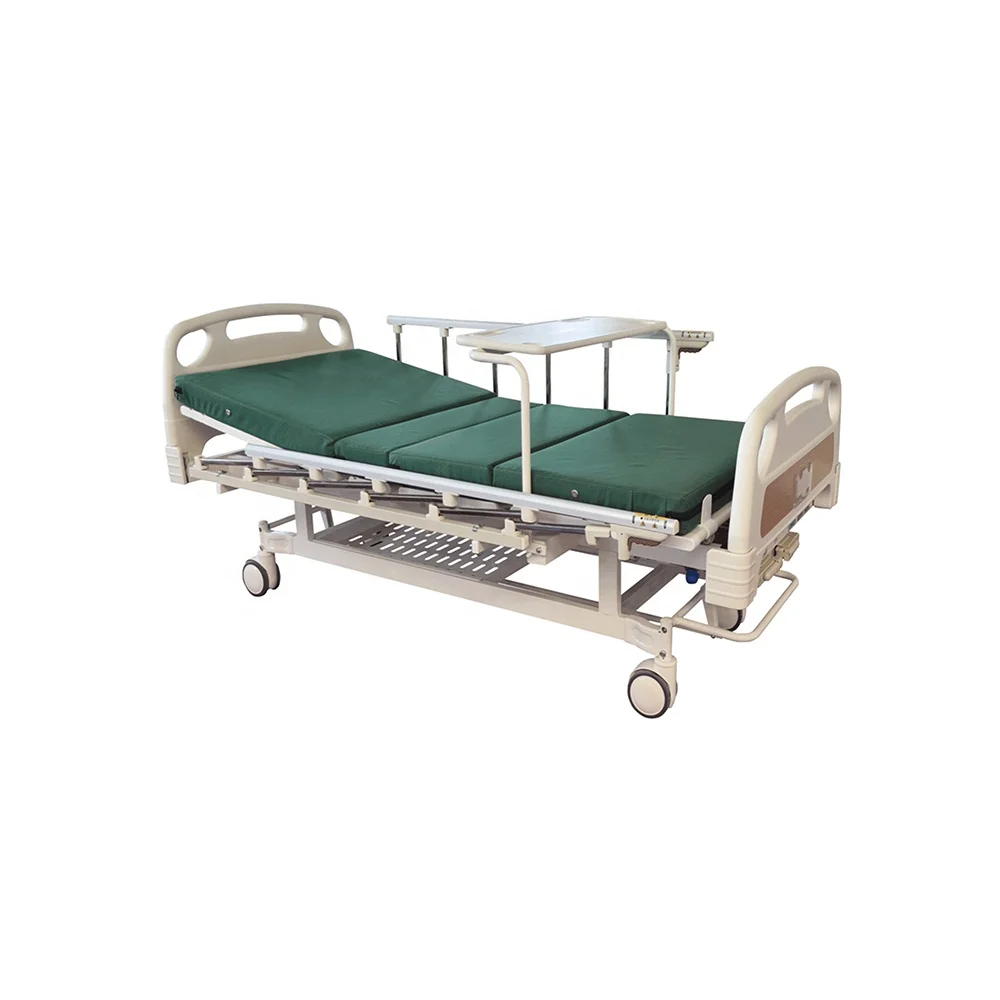 Adjustable Modern Hospital Bed Hand Crank Steel Rails Infusion Foldable Design for Hotels Gyms-Multi-Function Patient Care 6