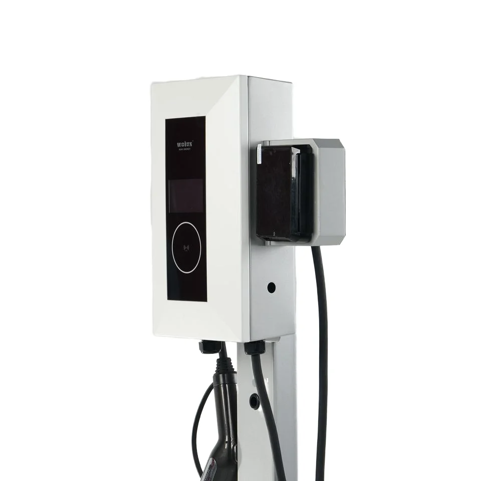 AC 7KW Type 2 Wallbox Electric Car Charger OCPP1.6J Wall-mounted Charging Station with RFID Card POS Payment New EV Charging