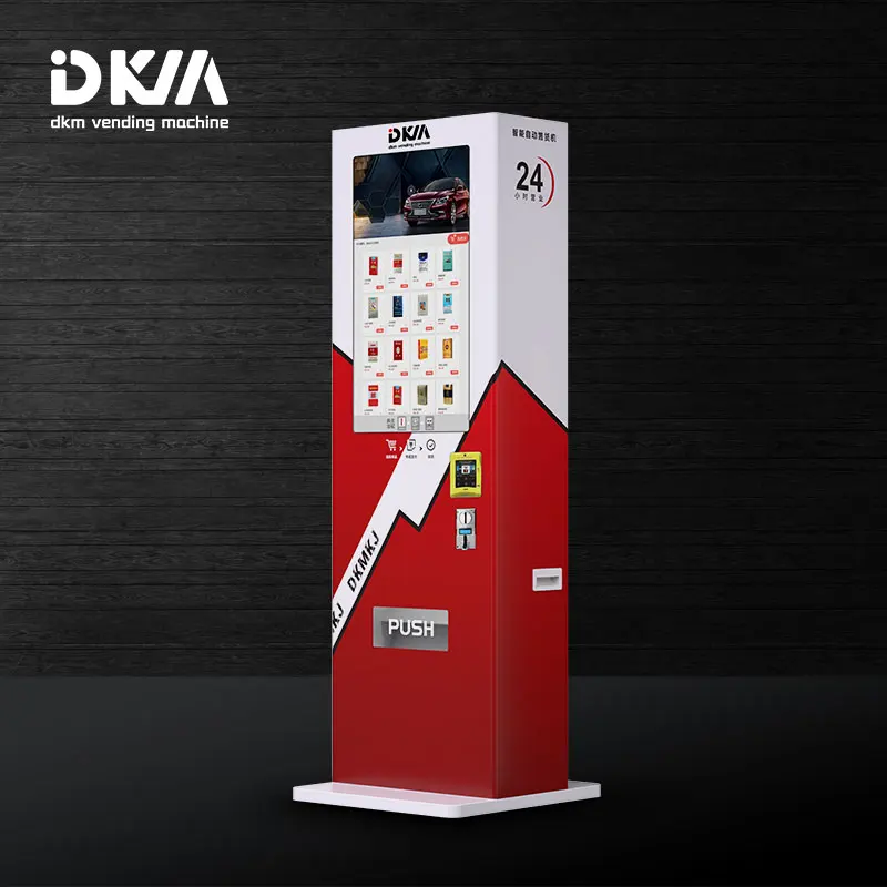 Dkmvending Bar Outdoor Touch Screen Automatic Cigarette Vending Machine  With Coin