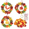 Maple leaf wreath