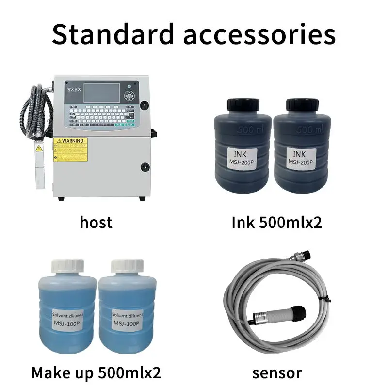 MASIJET New Expiry Date Printer Continuous Inkjet Card Printer CIJ Inkjet Machine with LED Components for Cloth Printing 27