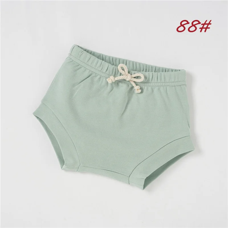 Горячая Распродажа супер мягкие однотонные От 0 до 3 лет Детские футболки с короткими рукавами трусы-подгузники из органического хлопка