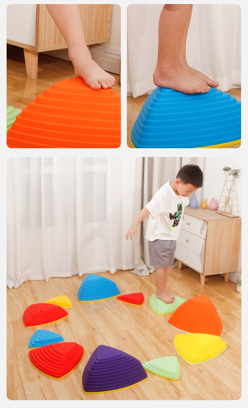 Outdoor Autism Kids Stepping Stones Balance Sensory Training Equipment ...