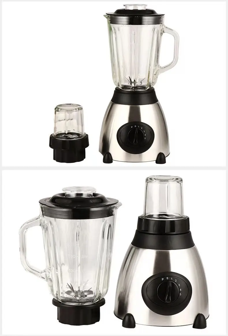 2 In 1 Blender Juicer Y66 5 Speed With Stainless Steel Jar Electric
