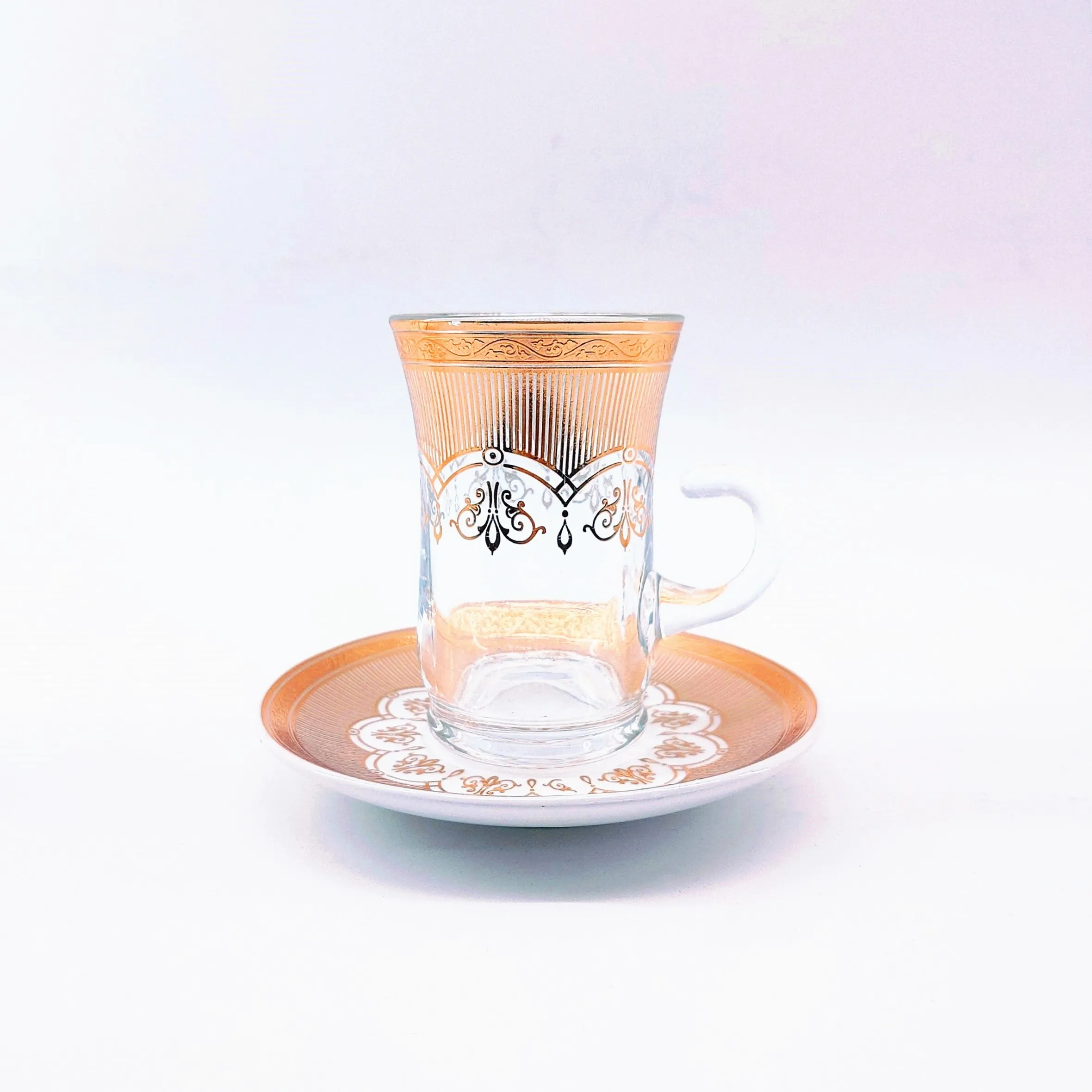Glass Turkey Arab Tea Set Thiết kế truyền thống minh bạch bền vững 0