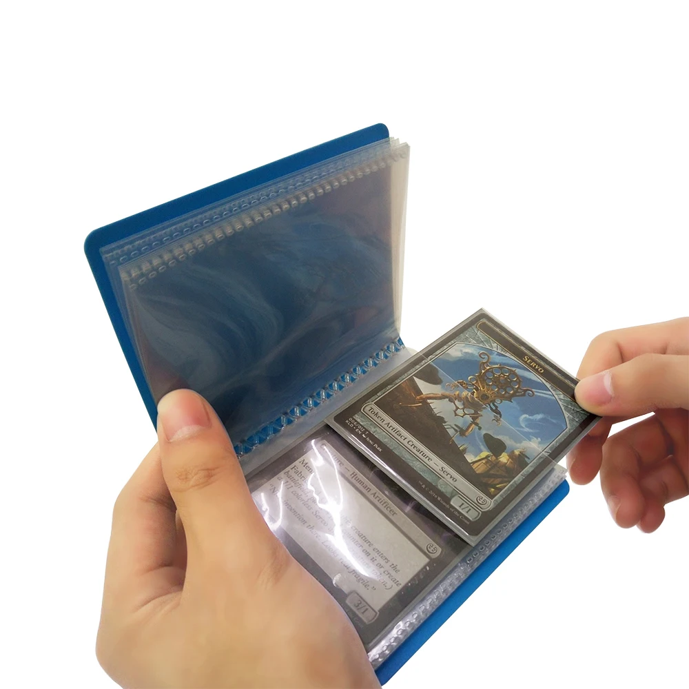 single pocket card binder CLOVERCAT Waterproof Trading Card Binder, Storage Book with 3 Rings, 7 –  CloverCat Toys main image 1