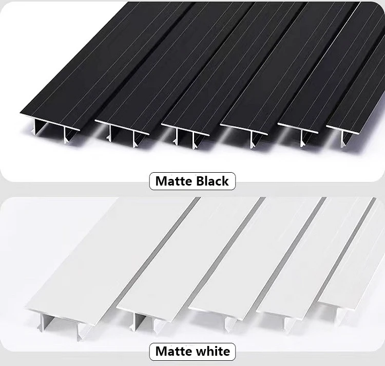 Fast Shipping Double T-shaped Aluminum Decorative Strip Gypsum Board Ceiling Black Shadow Joint Line for Living Room