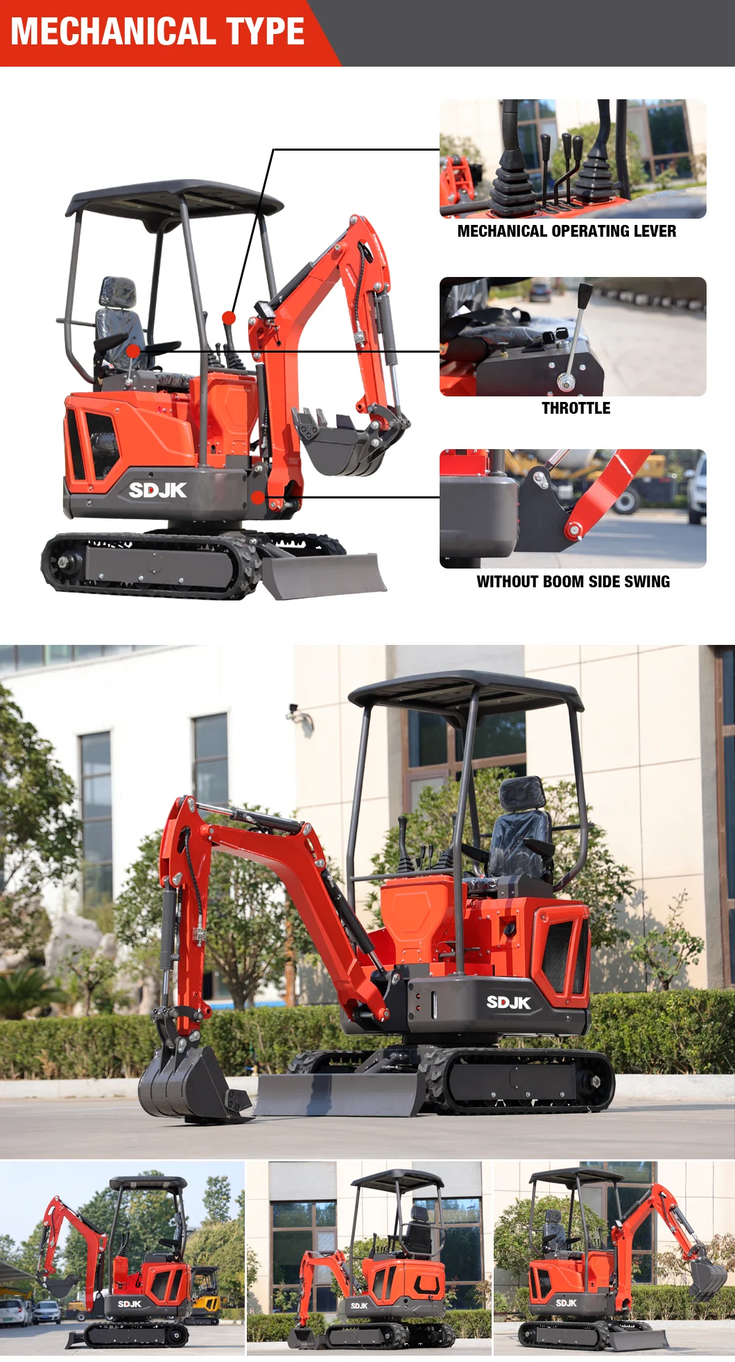 China Smallest Mini Excavator High Quality Small Digger Ce Epa 1 Ton 1. ...