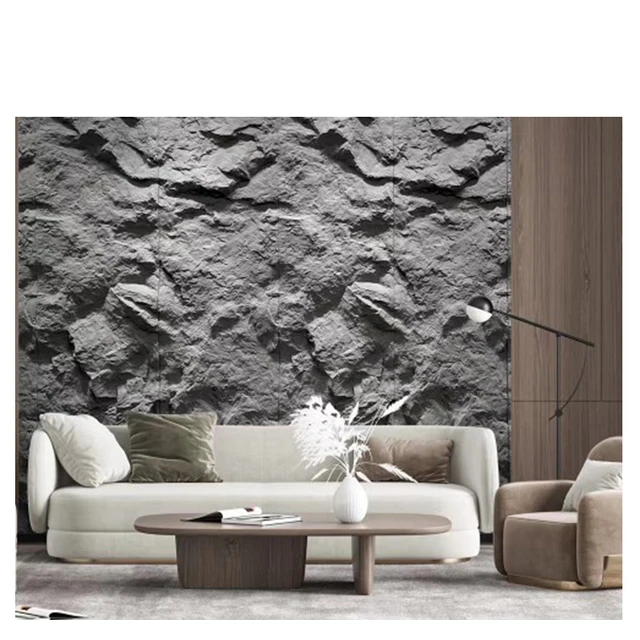 Factory directselling indoor stone PU decorative 3D artificial wall panels PU Stone panel