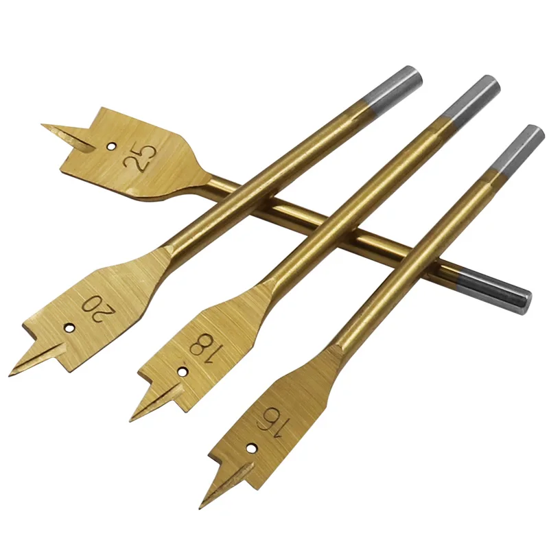 Drill Bit 11 Piece Spade Drill Bit Wood Drill Bit Carbon Steel Paddle Flat Bit With Quick Change Shank