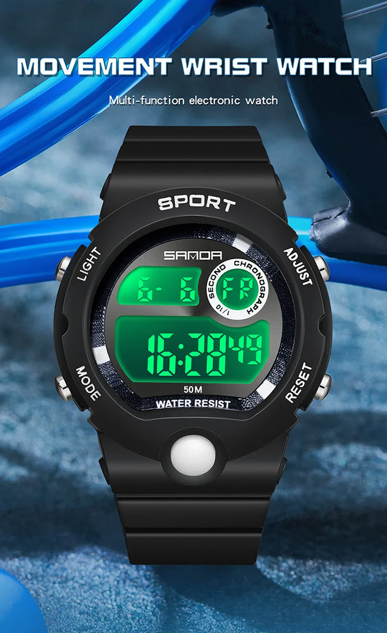 Analog watch with digital display online