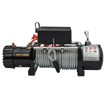12v car wireless winch electric remote control 13500 lbs for pulling and lifting winch