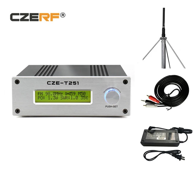8km Ideal Cover Range (1W-25W) 20 watt FM Transmitter with Antenna