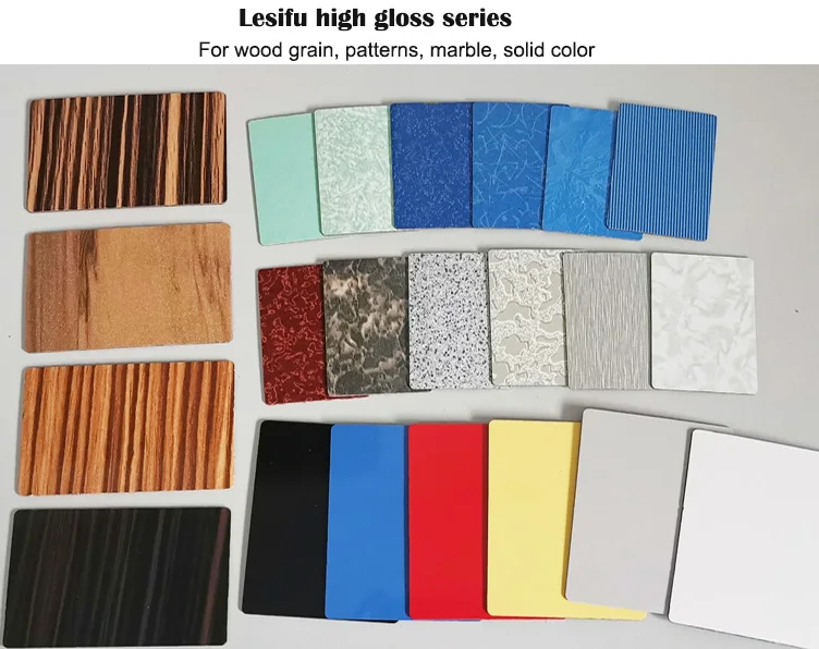 China Lesifu Philippine Malaysia waterproof kitchen furniture color hpl panel for wood