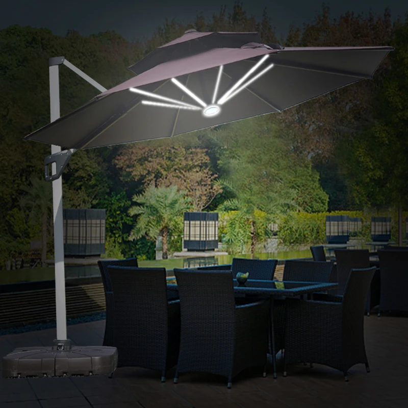 Wholesale Cheap wholesale big 2.5*2.5m LED boho light umbrella hanging parasol for garden outdoor From m.alibaba.com