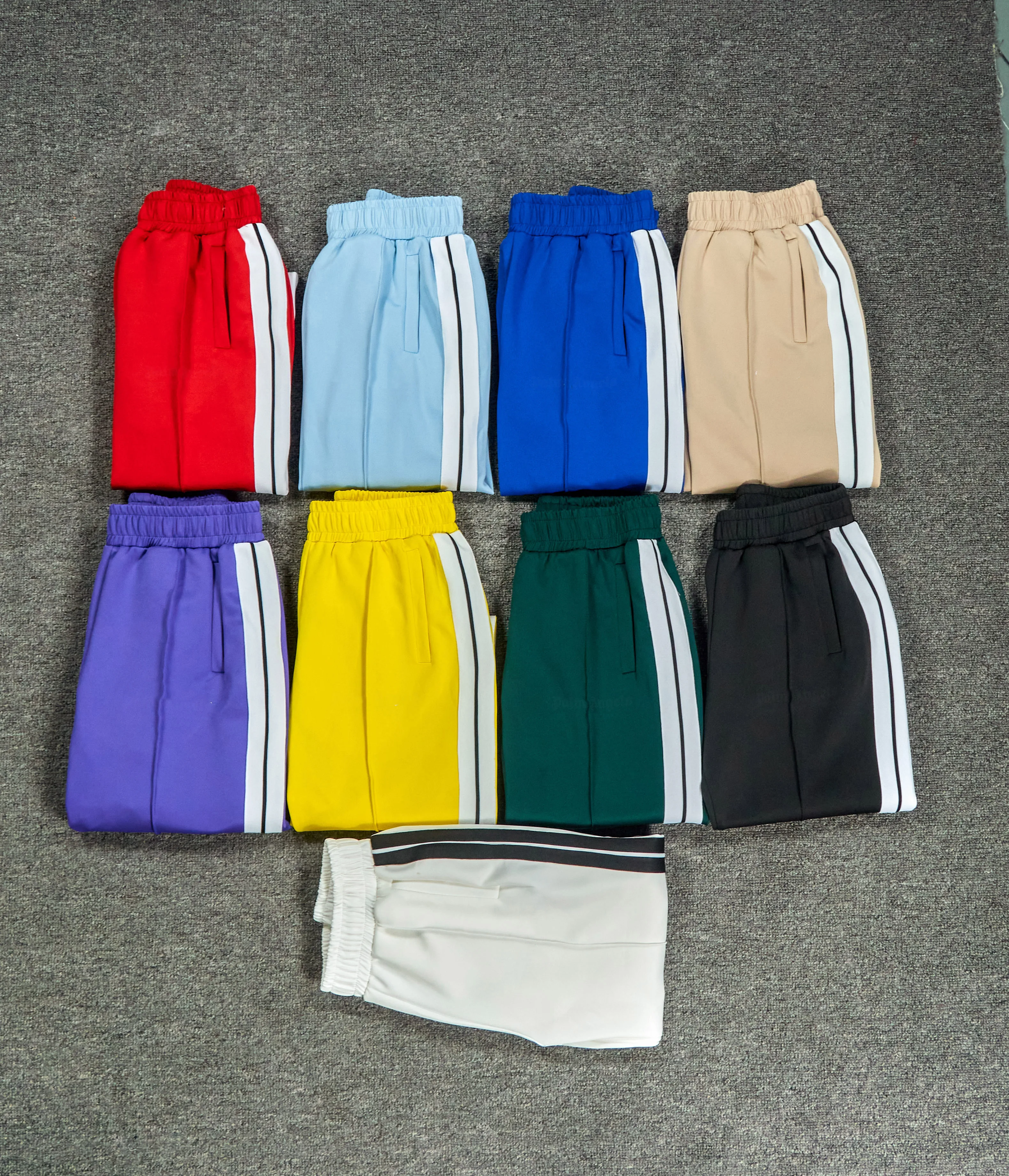 Private Label Track Suit Outfits Two Piece Set Side Stripe Zip up Cotton Sports Men Streetwear Sweatsuit Tracksuit gallery 5