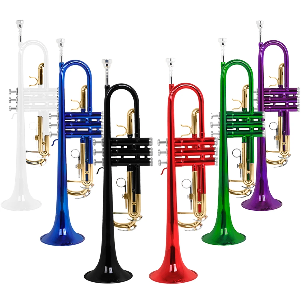 SLADE Designed by USA トランペット数回使用今日だけセール中 SLADE Professional B Flat Trumpet - High Quality & Colorful