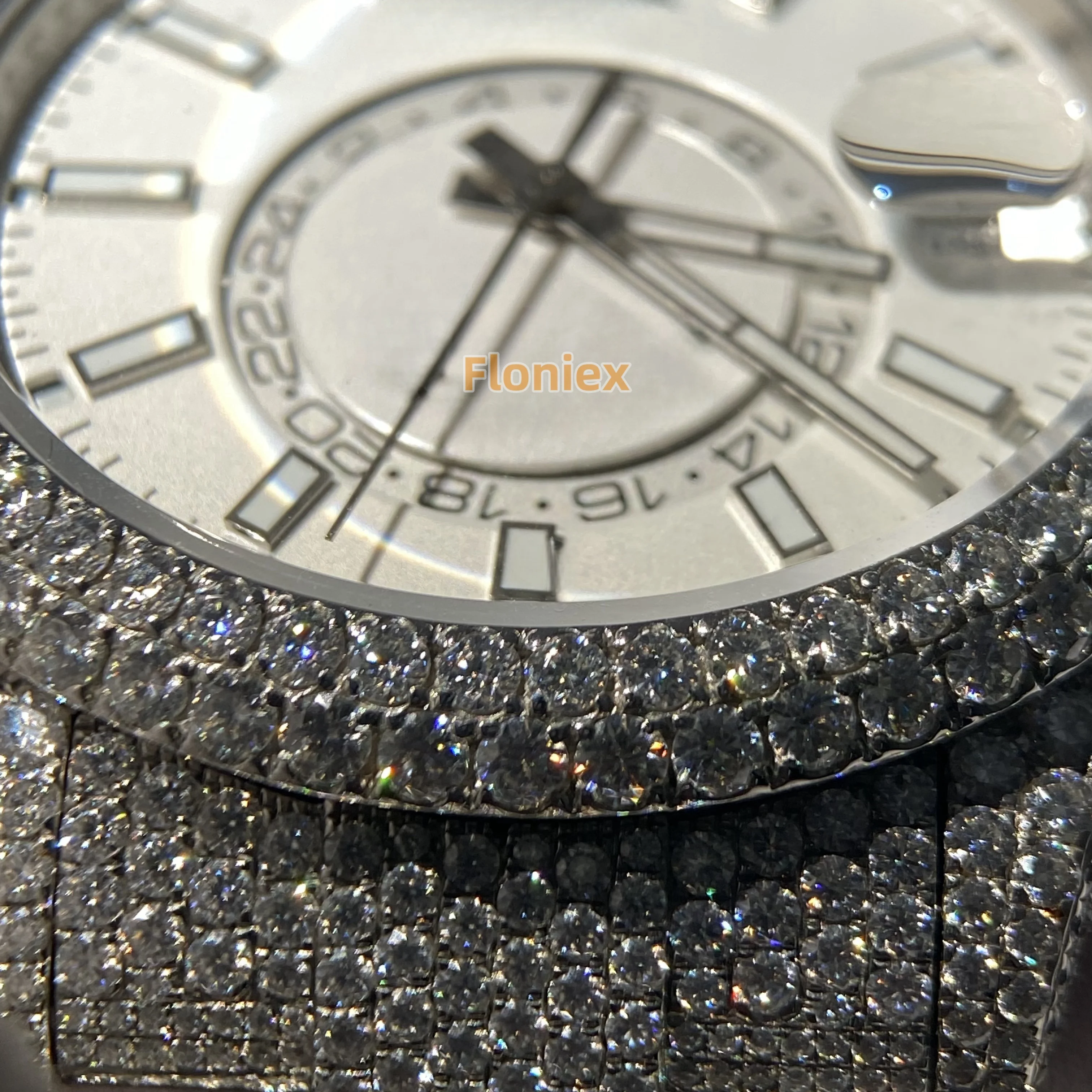 Iced Out VVS Moissanite Hip Hop Watch Jewelry Custom Luxury  Mechanical Watches Luxury Custom Iced Out VVS 1/VS1 GRA C