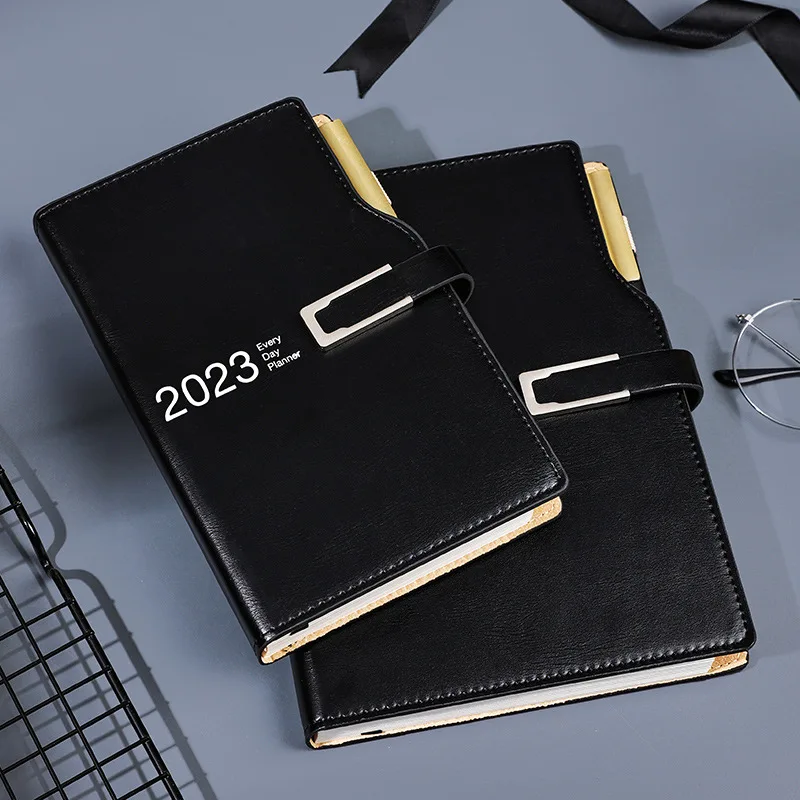 Custom Planner 2023 High Quality Leather Cover Notebook Organizer 365