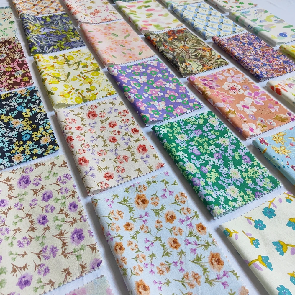 Hot Sale 44'' Small Flower Sewing Fabrics No Moq Fabrics For Quilting