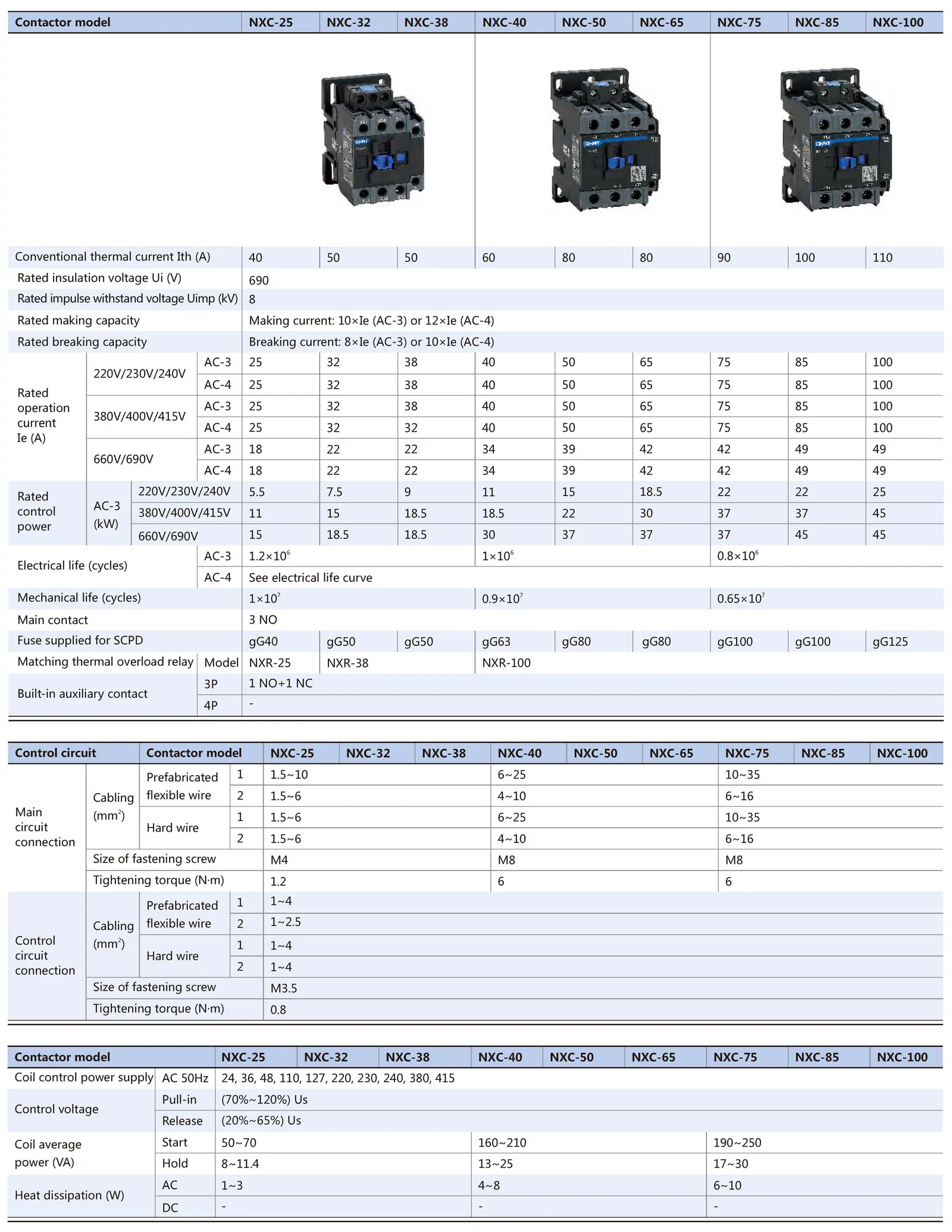 Chint original NXC Contactor NXC-09 NXC-09m NXC-12 NXC-18 NXC-22 NXC-25 NXC-32 NXC-40 NXC-50 NXC-75 NXC-120 Chnt NXC Contactor