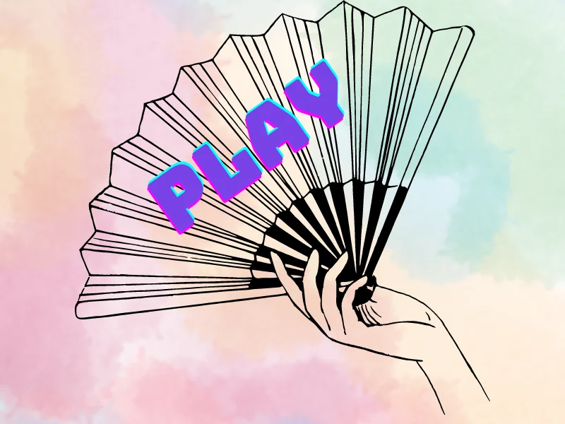 Rave Fan Vector BSBH Rave Party Large Clack Anime Printed Bamboo Folding Hand Fan With ...