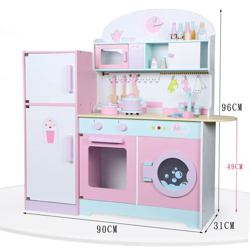 2021 Hot Sale Wooden Furniture Toy Kitchen Toy Set4