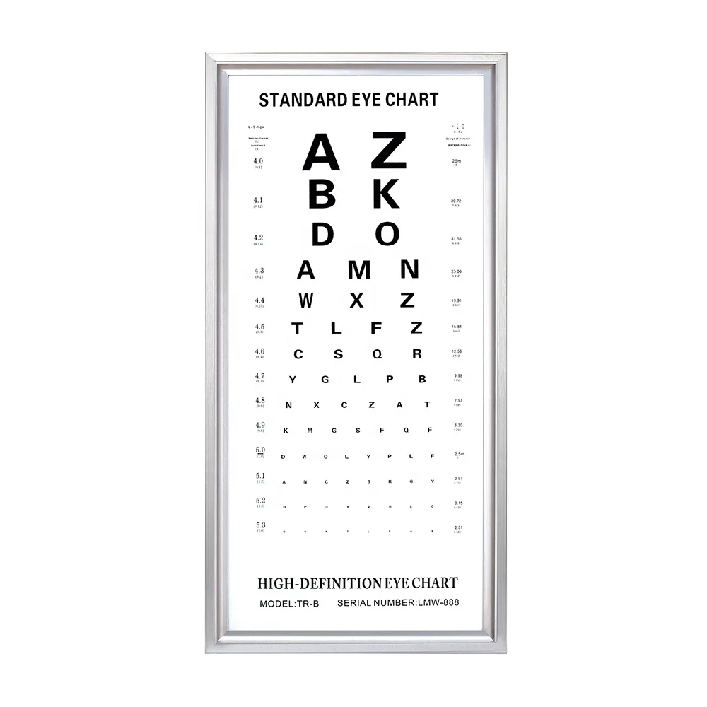 Rightway Brand LY-23C Visual Acuity Led Vision Testing Chart with 2.5m Eye Test Distance