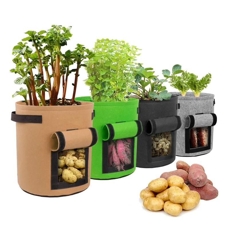 Садовый фетровый мешок для выращивания растений, с защитой окружающей среды