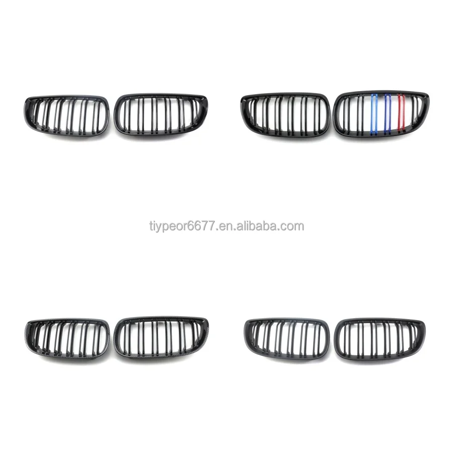 product tiypeor double slat abs front bumper grilles kidney grill for bmw e92 3 series e92 2006   2009-2