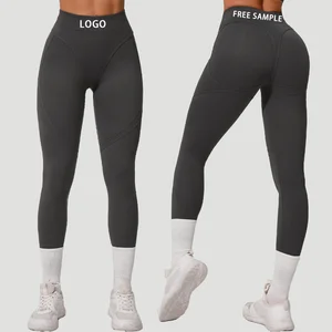 High-waisted Hip-lifting Frosted Yoga Pants Running Quick-drying Fitness Pants Waist-cinching Tight Sports Pants