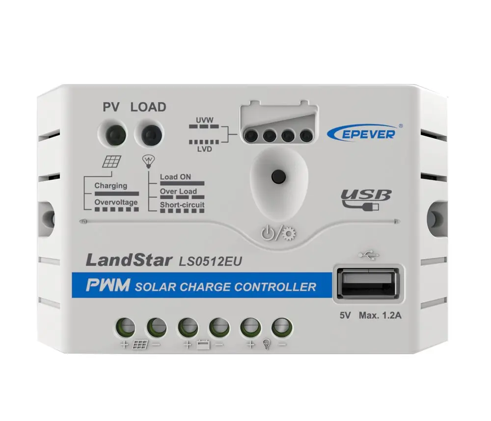 EPEVER LandStar LS1012EU PWM Solar Battery Charge Controller 10A 12VDC 
