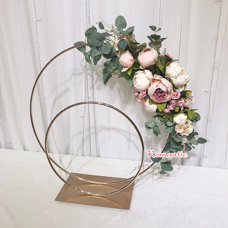 Estante de exhibición de flores Para Boda, Guía de carretera para ventana,  decoración de mesa principal de boda, adornos, accesorios de boda