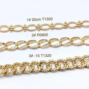 Hot Sale Unisex 18K Gold Plated 18K Gold Plated Chain Bracelet Fashionable Latest Designs with Diamond Men Women Wedding Gift