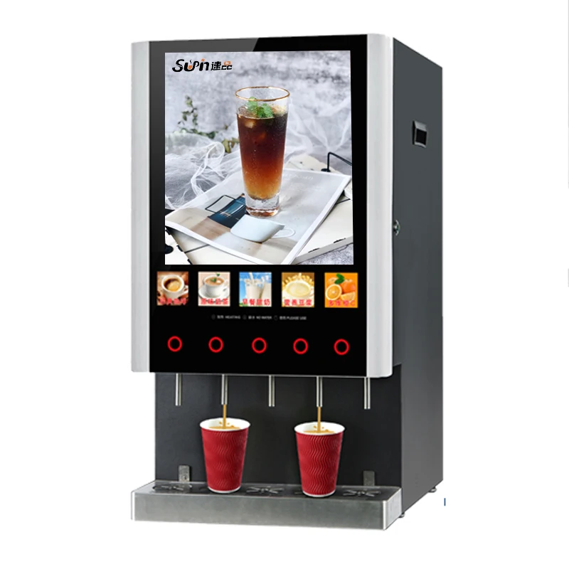 E-30SW Automatic instant coffee machine commercial milk tea vending machine  public coffee machine SUPIN coffee dispenser - AliExpress
