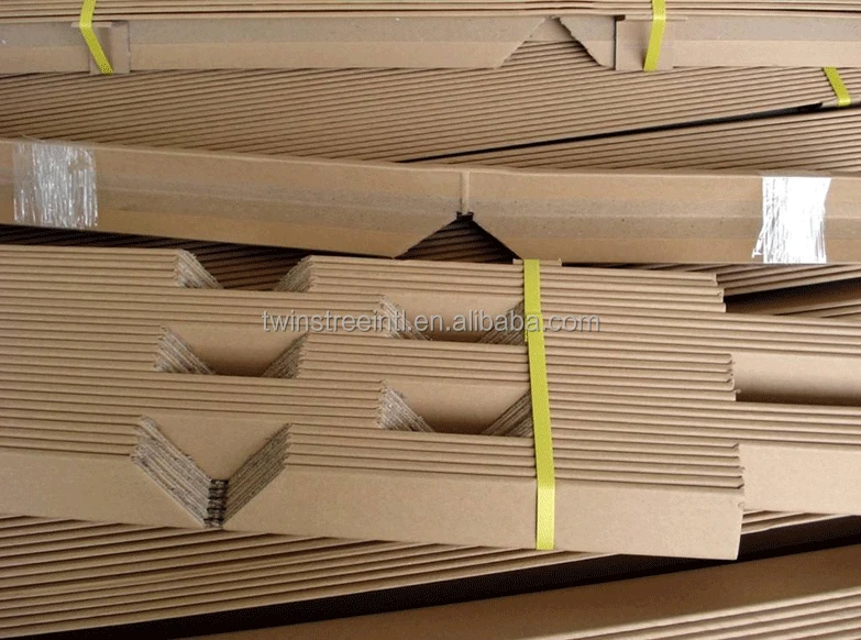 Brown Corrugated Cardboard Angles Edge Boards Kraft Paper Pallet Edge
