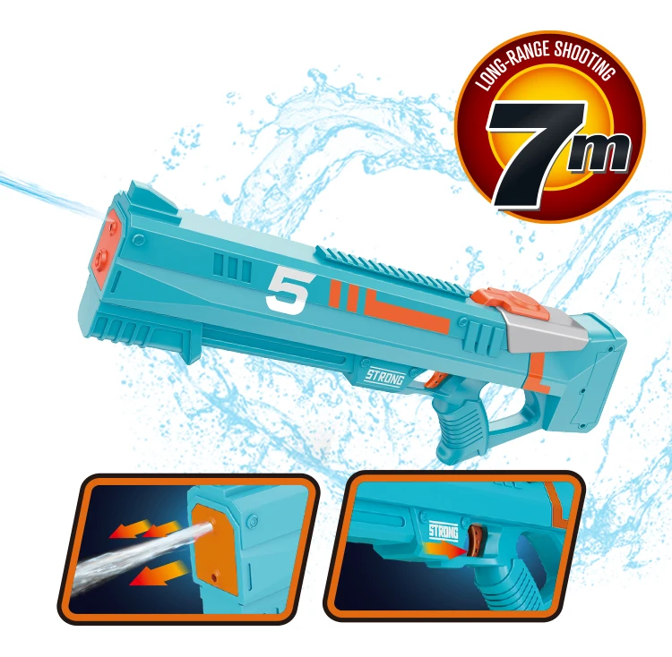 Water Battle Electric Water Gun Automatic Water Squirt Guns Long Range