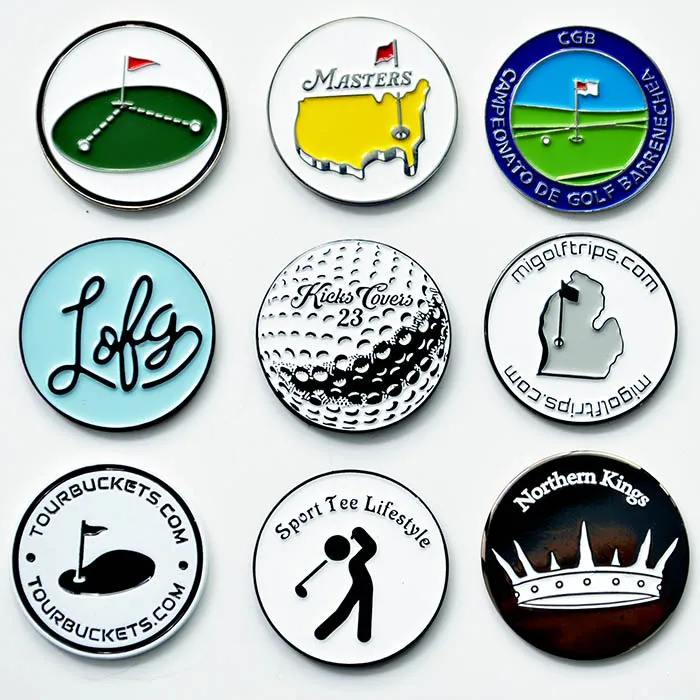 Factory Custom Metal Golf Ball Marker Enamel Golf Ball Marker Buy