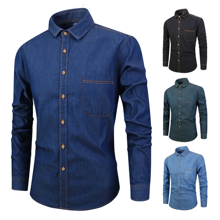 100% Cotton Gament Washed Mens Denim 