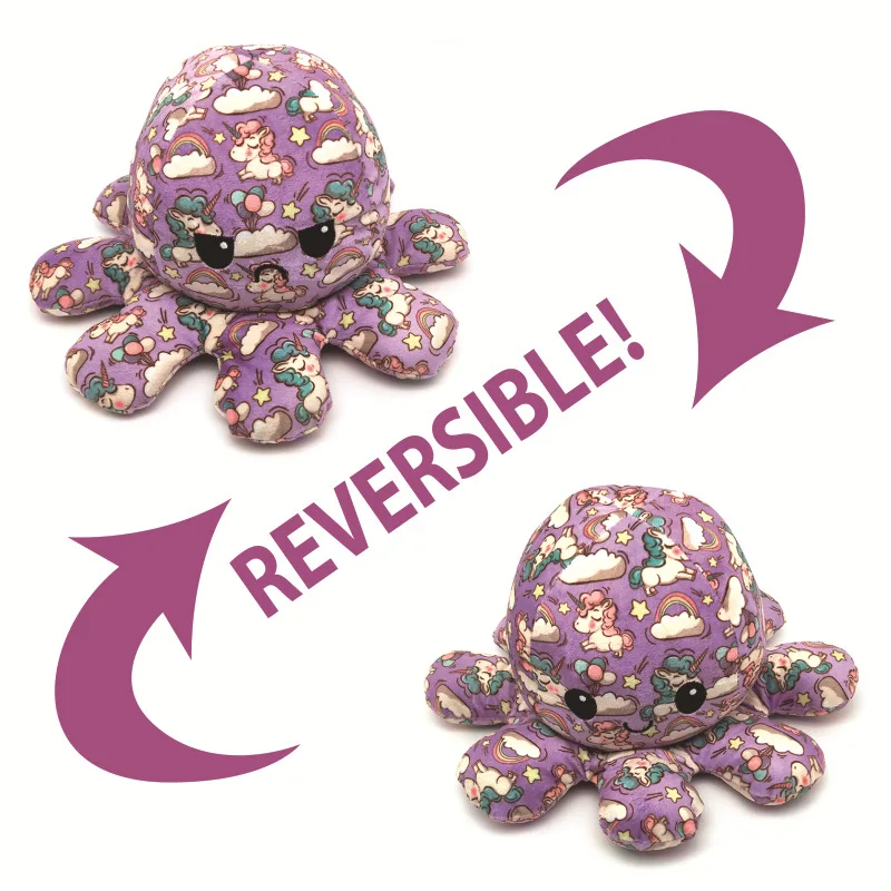 Juguetes Pulpos Reversibles Bebes Pulpo Reversible De Peluche Para